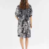 Elk Lento Dress in soft fabric with a relaxed fit, featuring a flowy silhouette and subtle print, perfect for casual wear.