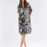 Elk Lento dress shown in a stylish, flowy design with a relaxed fit, available in soft, natural fabric for casual wear.