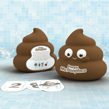 William Valentine Poopy McPoopface game box with colorful cartoon characters and playful illustrations on a white background.