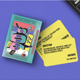 William Valentine Totally 90s TV Trivia game with colorful packaging and retro design, perfect for 90s TV show fans.