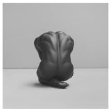 White Moose Body Sculpture Aydian in black, detailed artistic sculpture showcasing form and craftsmanship.
