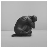 White Moose Body Sculpture Aydian in black, detailed artistic sculpture showcasing modern design and craftsmanship.