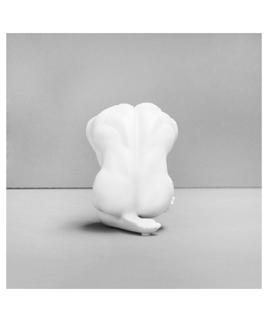 White Moose Body Sculpture Aydian in white, detailed art piece depicting a stylized animal figure, perfect for modern decor.