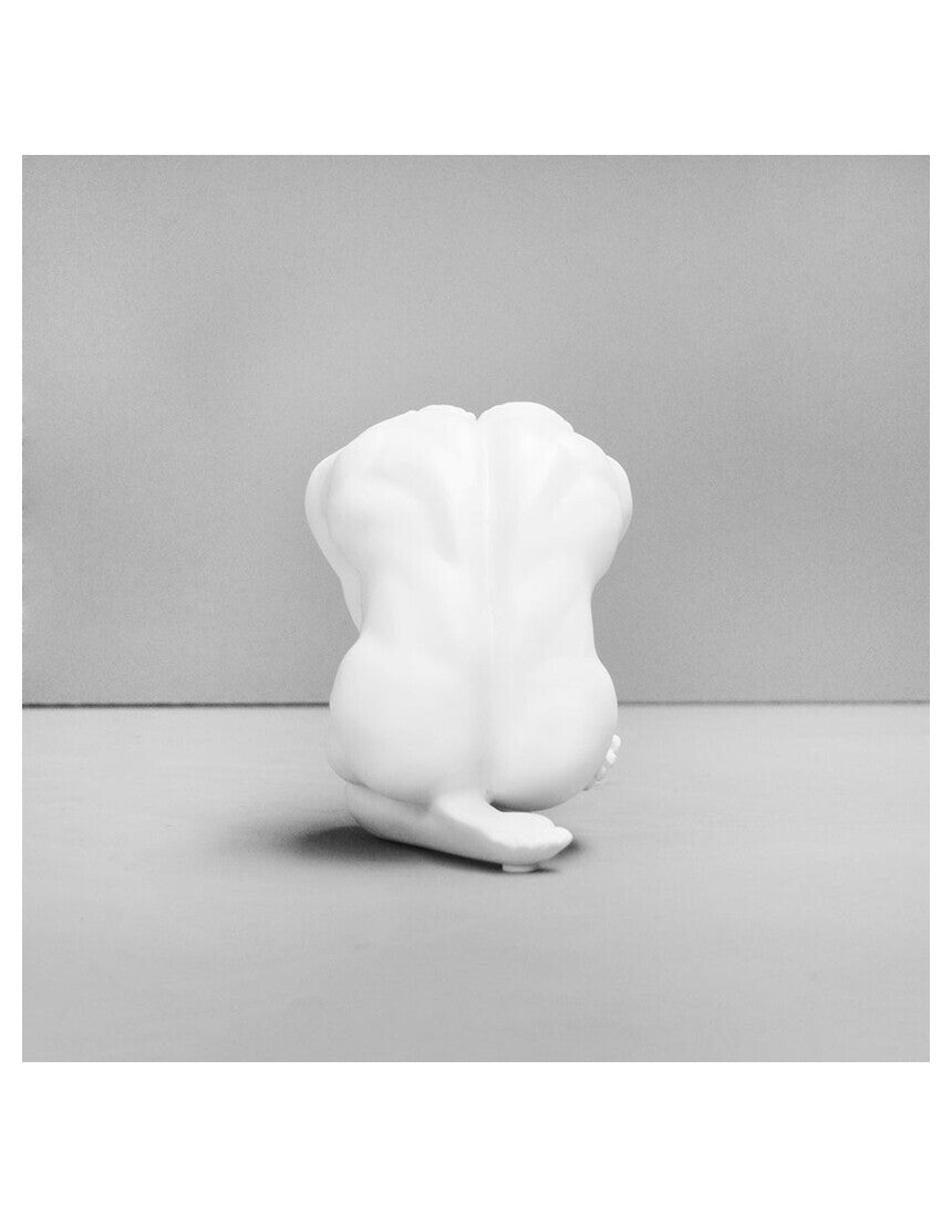 White Moose Body Sculpture Aydian in white, detailed art piece depicting a stylized animal figure, perfect for modern decor.