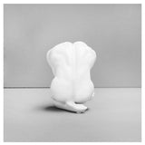 White Moose Body Sculpture Aydian in white, detailed art piece depicting a stylized animal figure, perfect for modern decor.