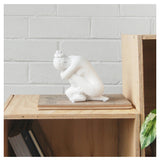 White Moose Body Sculpture Georgie in white, detailed artistic sculpture of a female figure on a neutral background.