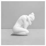 White Moose Body Sculpture Georgie in white, detailed art sculpture showcasing modern design and craftsmanship.