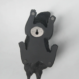 White Moose squirrel twin set of homewares in black with white accents, featuring cozy, decorative design suitable for home decor.