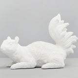 White Moose squirrel twin set homewares in white, featuring a cozy design with detailed squirrel illustrations on soft fabric.