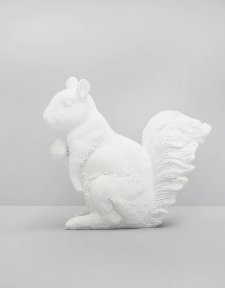 White Moose squirrel twin set of homewares, featuring white design with squirrel motifs, perfect for cozy decor.