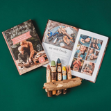 Open page of "Wild Projects For Families" book by Your Wild Books, showcasing colorful family activity ideas and illustrations.