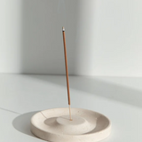 Addition Studio Dune Incense Burner with intricate ceramic design and open top for burning incense sticks.