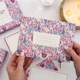 Bespoke Letterpress Monkey and Lemon notecard writing box set with greeting cards, featuring colorful, handcrafted letterpress designs.