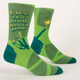 Blue Q Beautiful Lawn M-Crew Socks