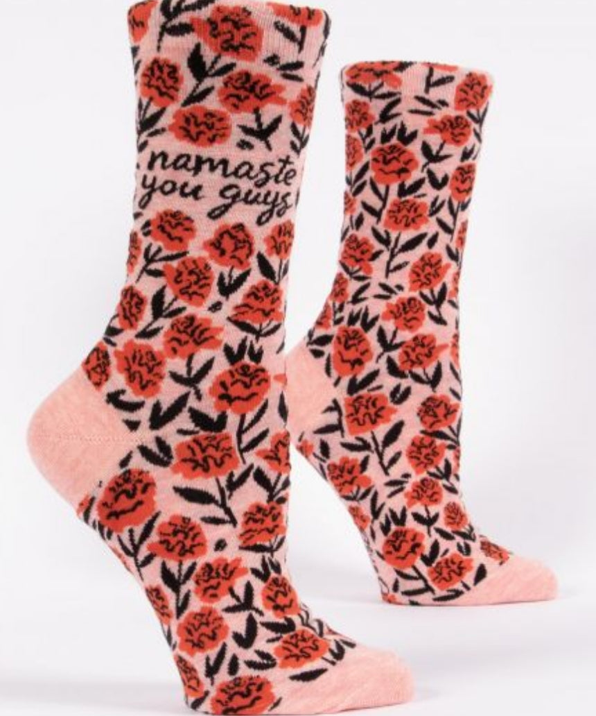 Blue Q Namaste You Guys W-Crew Socks