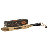Gentlemen's Hardware shot glasses with a wooden serving paddle, perfect for outdoor gatherings and stylish presentation.