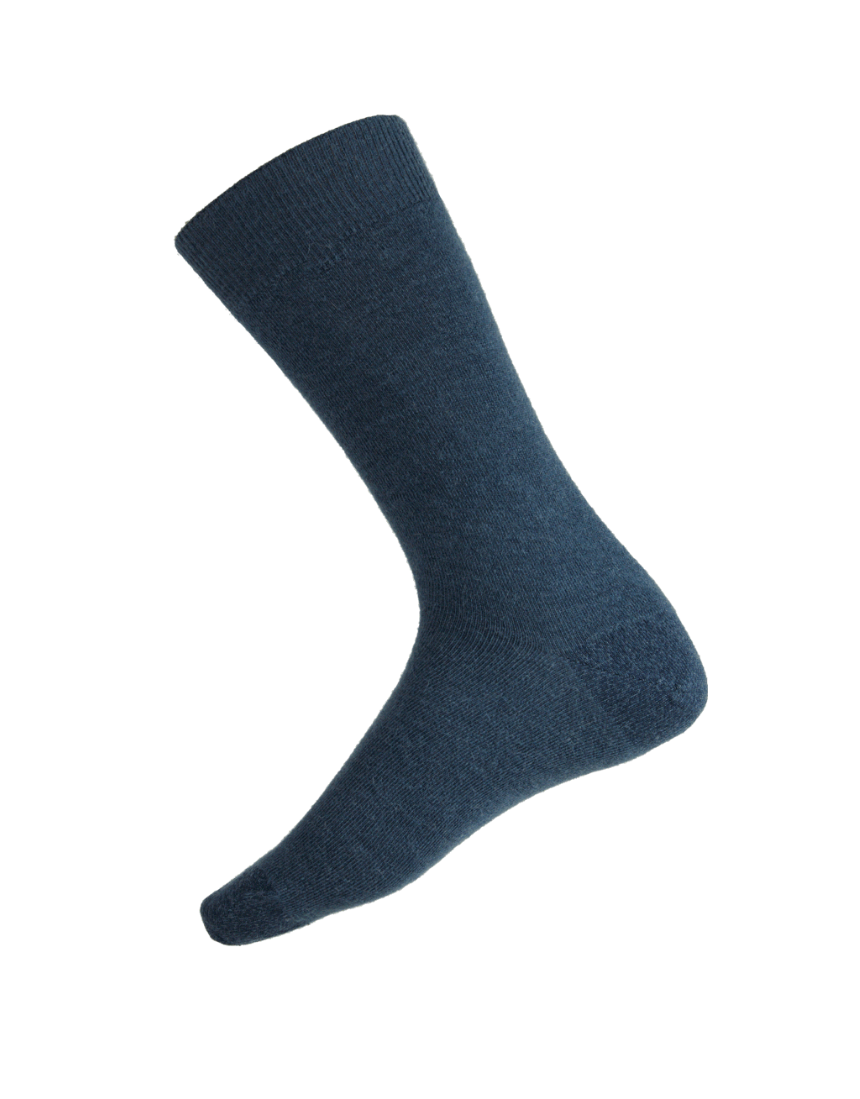 Humphrey Law baby alpaca socks in medium black, soft and cozy knit with ribbed cuffs, designed for comfort and warmth.