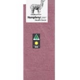 Black medium baby alpaca socks by Humphrey Law, soft and cozy, with a smooth knit texture perfect for cold weather.
