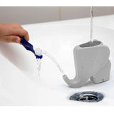 Peleg Design Jumbo Jr Faucet Fountain in grey, a playful homewares water feature with a faucet design.