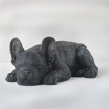 Black sleeping Frenchie homeware by White Moose, featuring a cute, detailed French Bulldog design for cozy home decor.